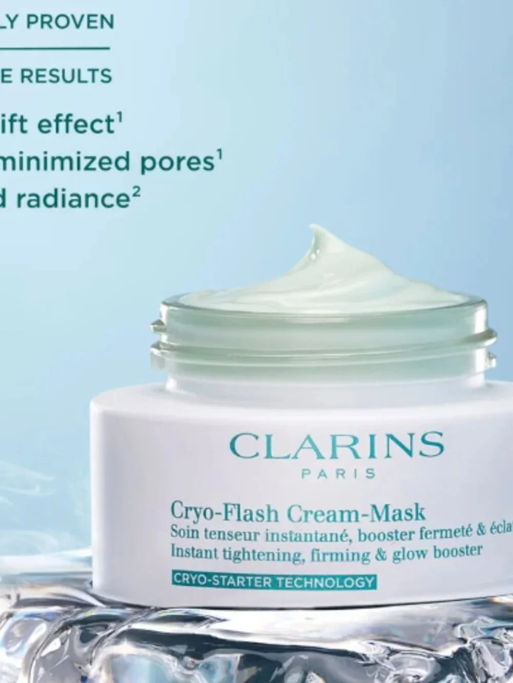 Clarins Cryo-Flash Instant Lift Effect & Glow Boosting Face Mask